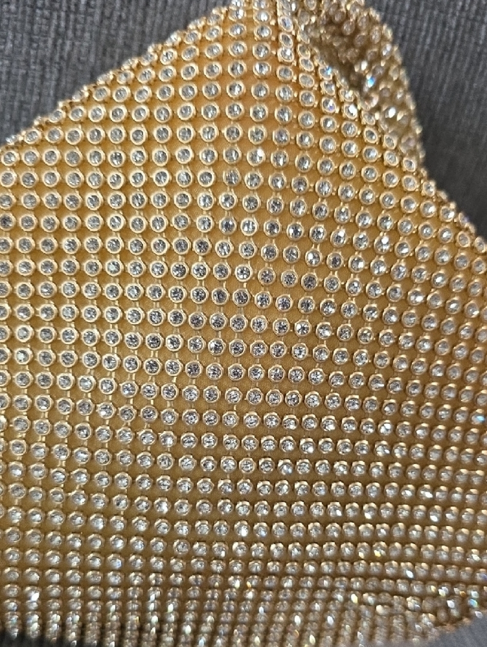 Babeyond Gold Crystal-Embellished Evening Bag, NWT, Prom Or Wedding - Picture 6 of 14